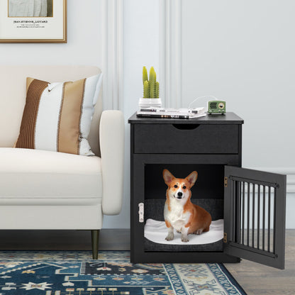 Ultimate 2-In-1 Dog House with Convenient Drawer & Innovative Wired/Wireless Charging