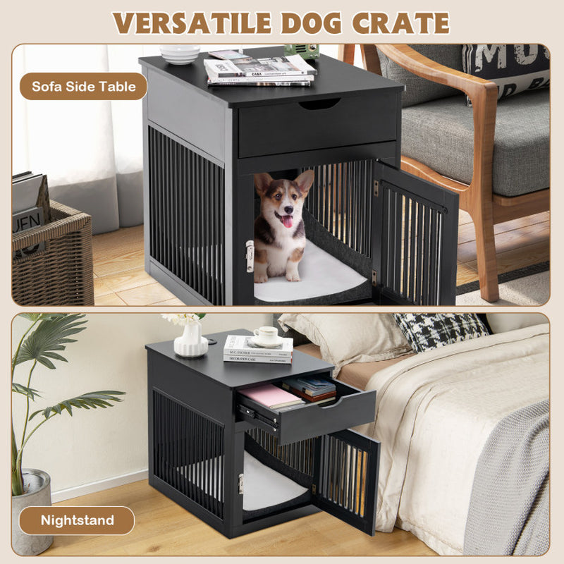 Ultimate 2-In-1 Dog House with Convenient Drawer & Innovative Wired/Wireless Charging